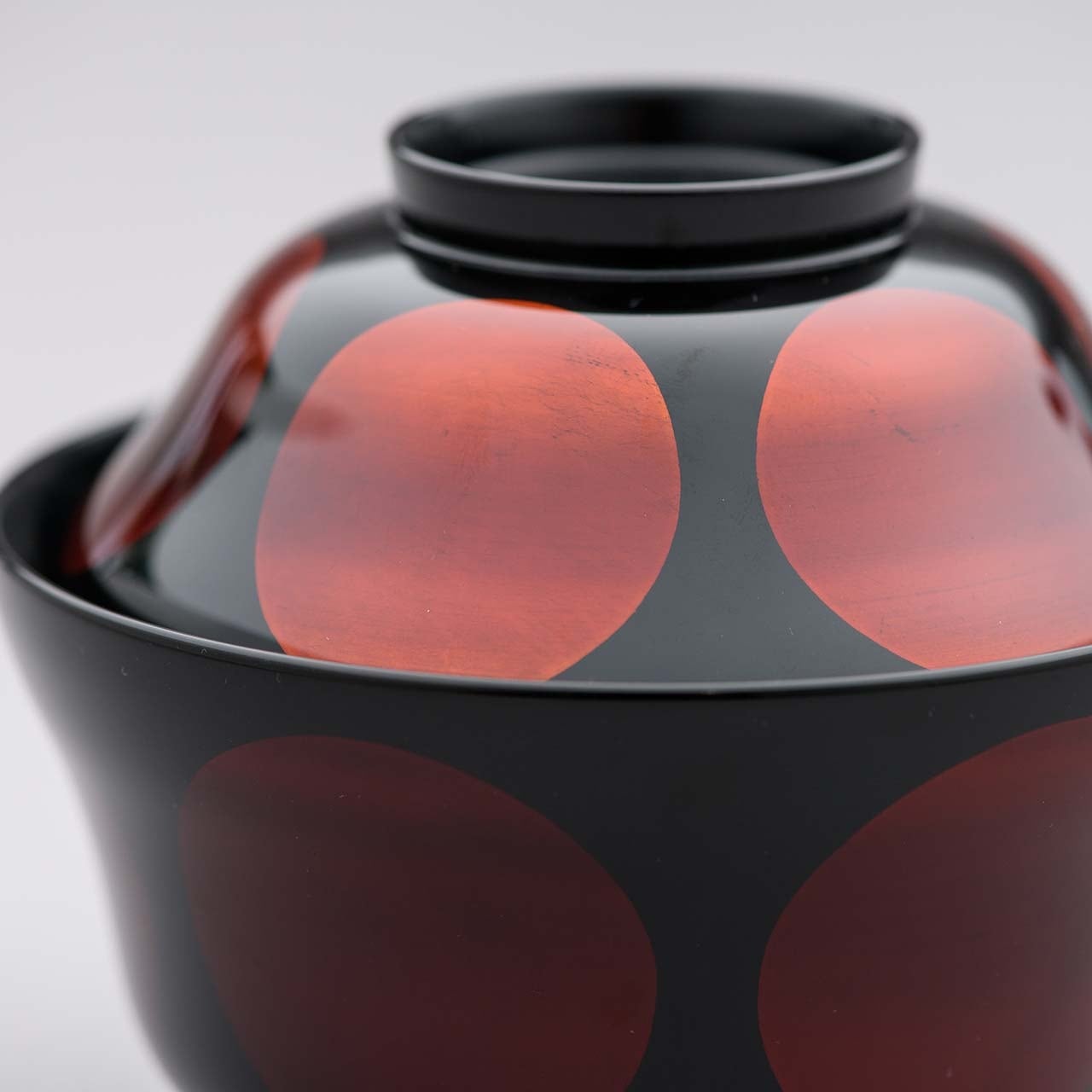 煮物椀 白檀塗 日月絵 1個【サイズ：直径12.0cm 高さ7.0cm】 | 有限 